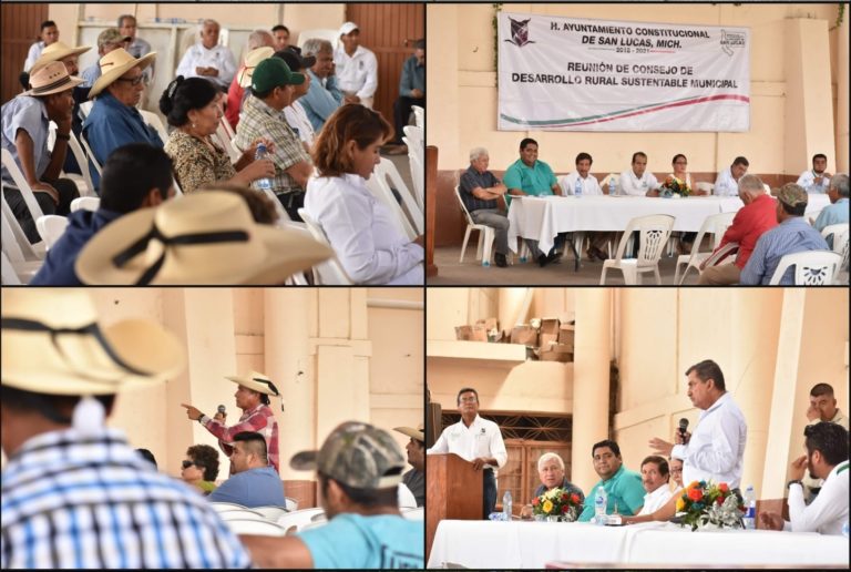 Se reúne por séptima ocasión el Consejo de Desarrollo Rural Municipal de San Lucas