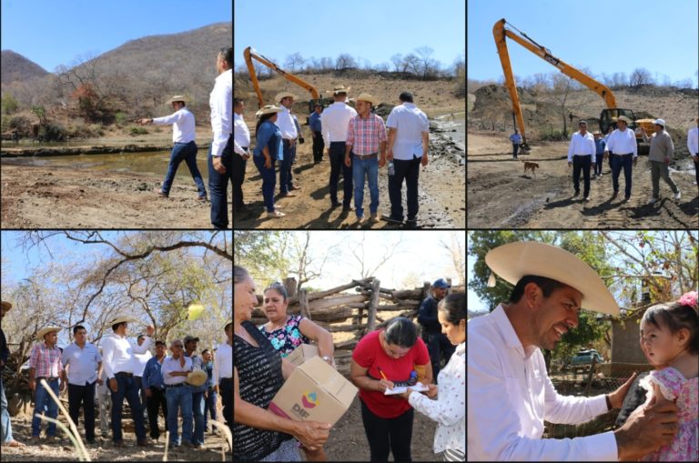 Juan Luis García recorre comunidades para supervisar avance de obras