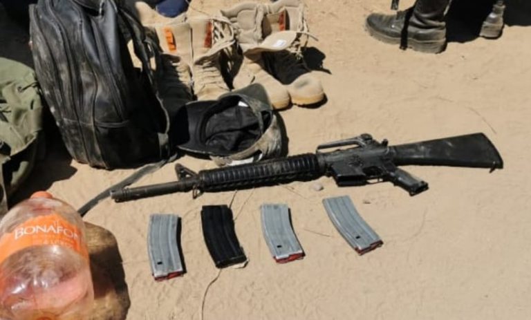 Detienen en La Parota a dos sujetos en posesión de un arma de fuego, cargadores y cartuchos útiles