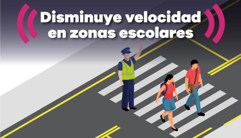 Multa de 616 pesos para quien exceda los límites de velocidad en zonas escolares