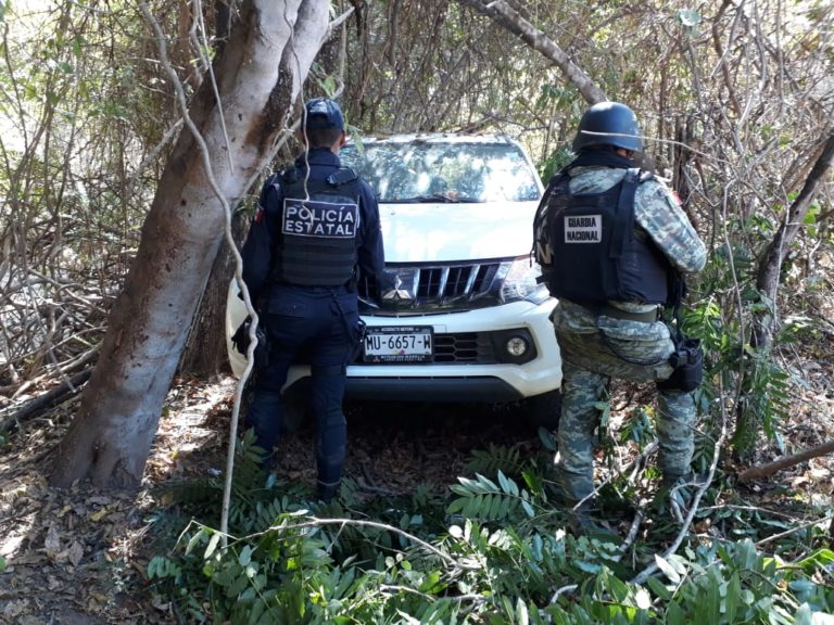 Recuperan SSP y GN camioneta con reporte de robo en Chihuero