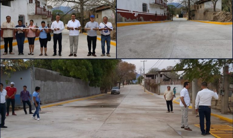 Huetamo cuenta con dos nuevas vialidades pavimentadas