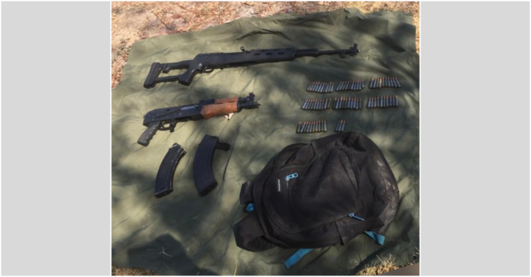 Aseguran en Huetamo dos fusiles y cartuchos útiles