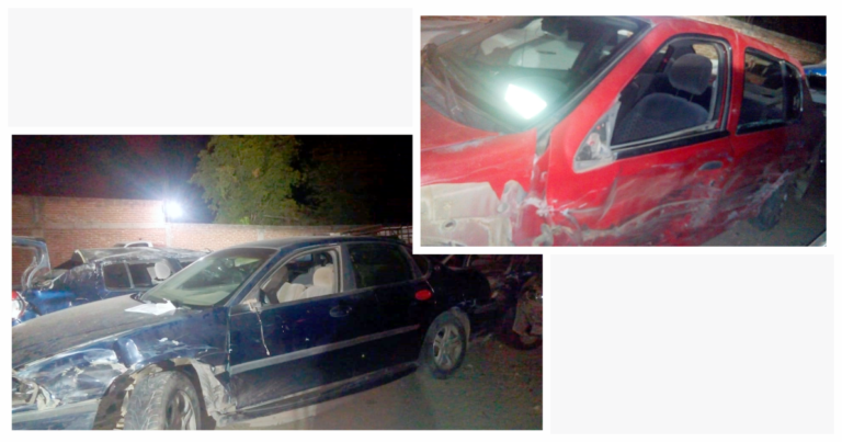 Choque entre dos automóviles deja 5 lesionados en Purechucho