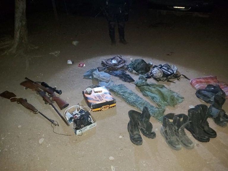 Asegura la SSP armas de fuego y equipo táctico en San Lucas