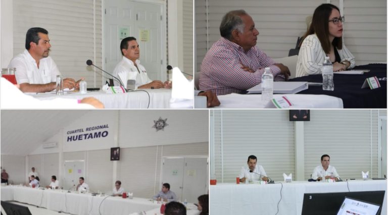 Se reúne el Gobernador con presidentes de Huetamo, Tiquicheo, Carácuaro, Nocupétaro y San Lucas, los exhorta a continuar trabajando para implementar medidas sanitarias
