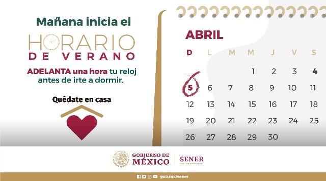 Mañana domingo a las dos de la madrugada inicia el horario de verano