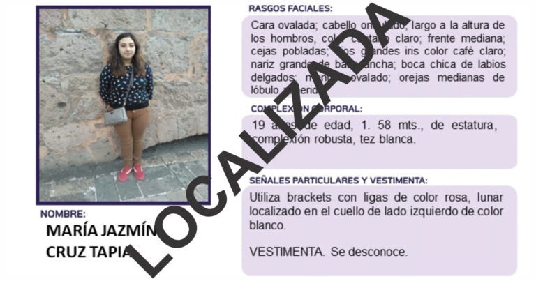 Localizan en Huetamo a joven reportada como desaparecida en Morelia