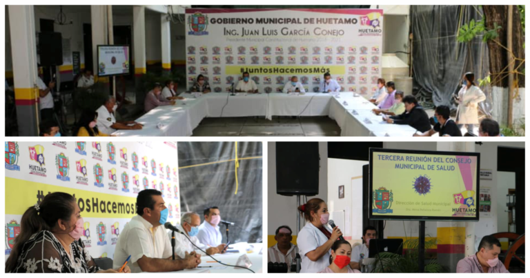 Dan a conocer avances contra el COVID-19 durante la sesión del Consejo de Salud Municipal de Huetamo