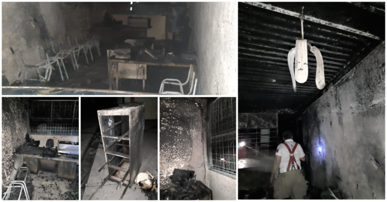 Incendio consume la dirección de la Escuela Primaria Ignacio López Rayón de Huetamo