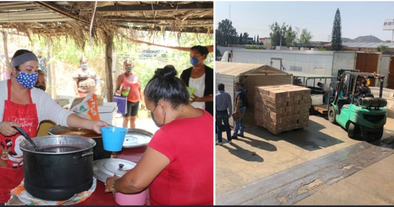 Ante la pandemia en Lázaro Cárdenas, entrega Bienestar Michoacán equipo para comedores