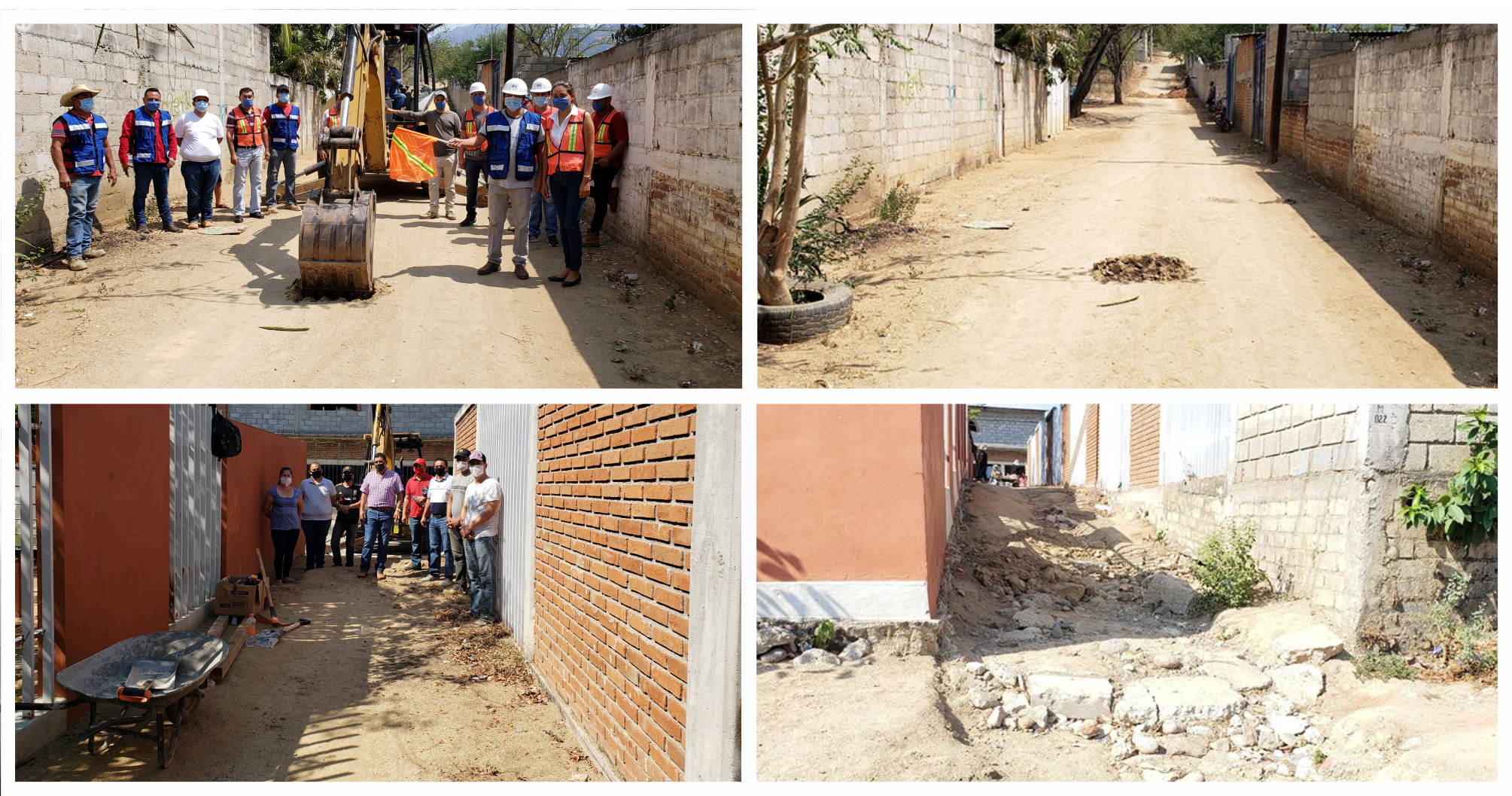 Inicia la pavimentación de dos calles en el municipio de Nocupétaro