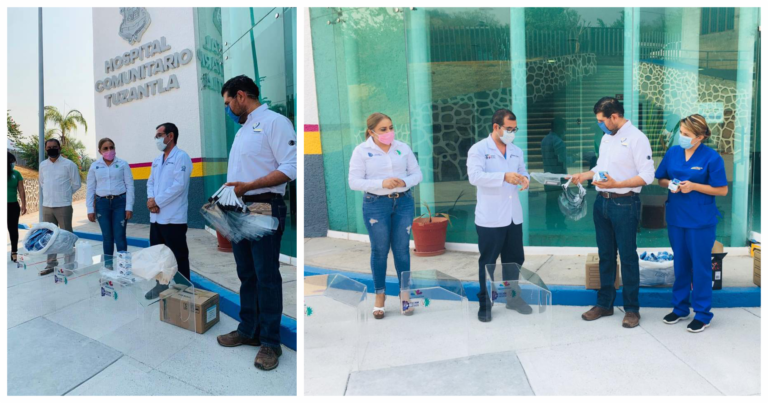 Octavio Ocampo gestiona ante el ITSH cajas auxiliares para pacientes con Covid-19 y entrega insumos al Hospital Comunitario de Tuzantla