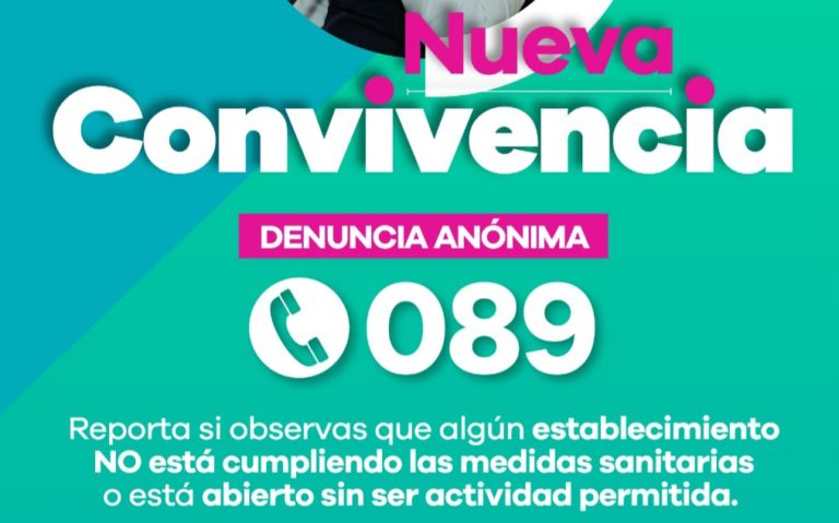 Si quieres denunciar faltas al protocolo de la Nueva Convivencia, las autoridades ponen a disposición la línea 089