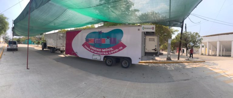 Se aplicaron 201 pruebas en la Unidad Móvil de toma de muestra de COVID-19 en Huetamo