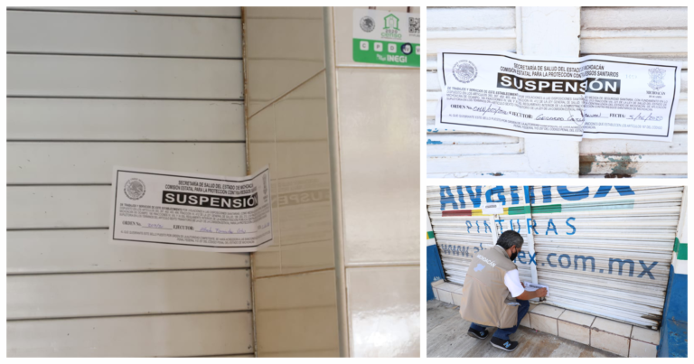 Ante la indiferencia de la población y la alta tasa de contagios de COVID-19, clausuran negocios en Lázaro Cárdenas