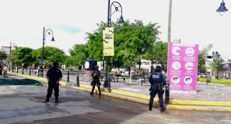 Colocan en Huetamo Bandera Amarilla, intensifica la SSP acciones preventivas ante el COVID-19