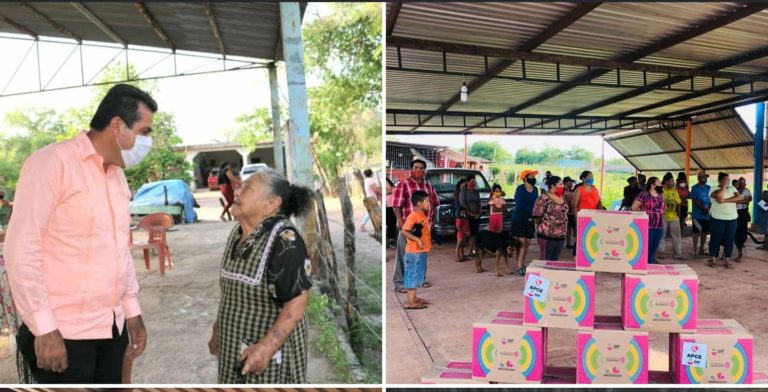 Prosigue la entrega de despensas de Michoacán Alimenta en colonias y comunidades de Huetamo