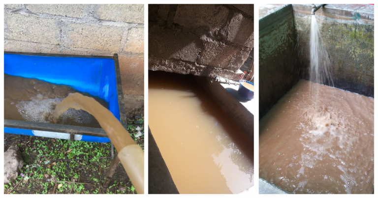 Llega agua sucia a los hogares de Carácuaro