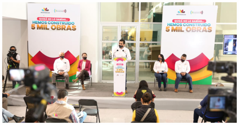 Presume Gobierno de Michoacán construcción de 5 mil obras en 5 años