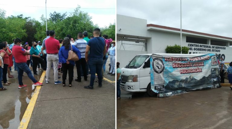 Otra vez maestros toman el CIS de Huetamo