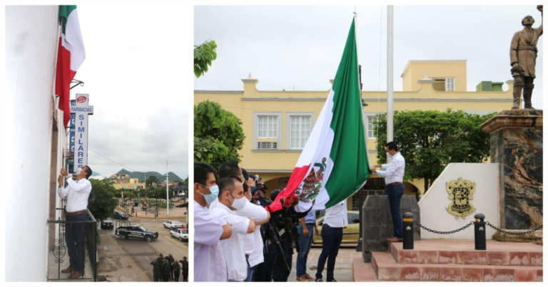 Autoridades de Huetamo rinden honor a la Gesta Heroica de los Niños Héroes