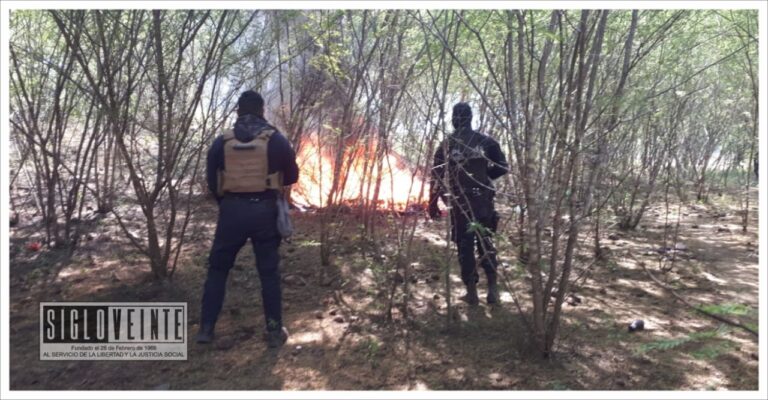 Destruyen en Tiquicheo campamento implicado en actividades ilícitas