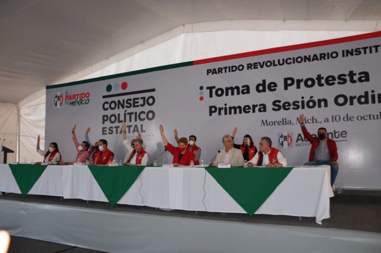 Avala Consejo Político del PRI Michoacán alianza o coalición con otros partidos para la elección del próximo año