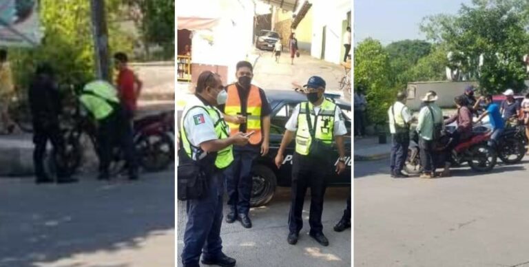 Realizan en Carácuaro tareas preventivas para fomentar el uso de casco en motociclistas