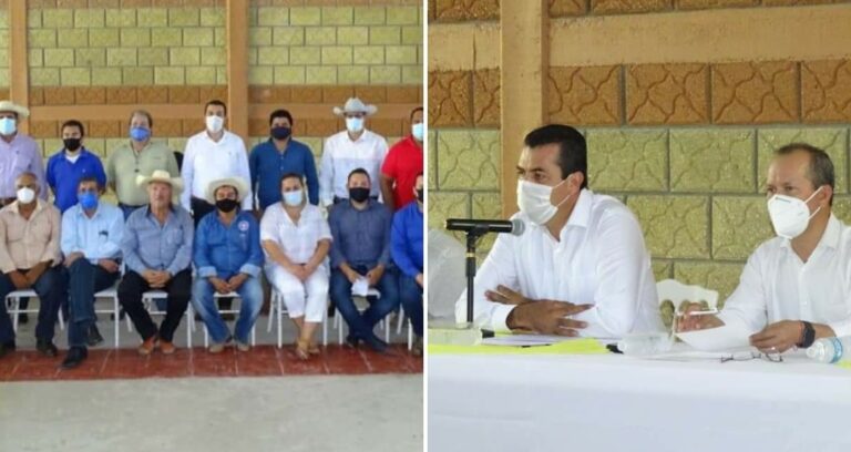 El titular de la SEDRUA y el alcalde de Huetamo se reúnen con ganaderos