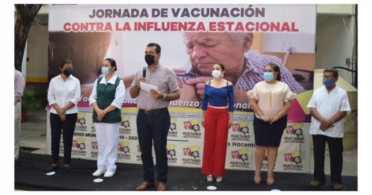 Comenzó en Huetamo la jornada de vacunación contra la influenza estacional