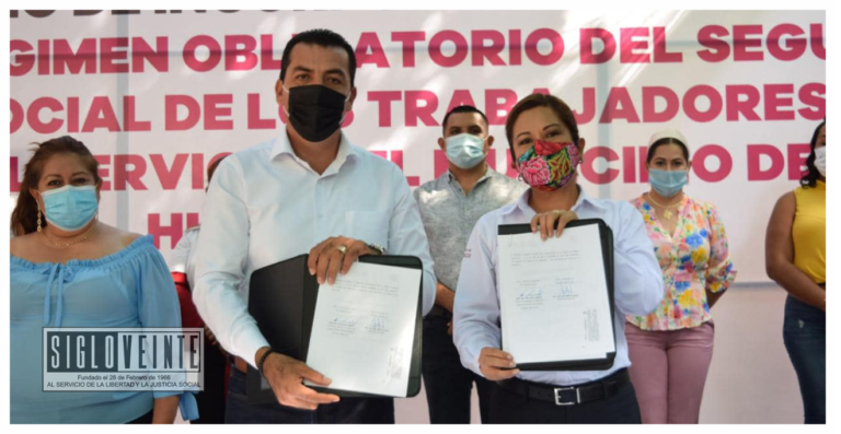 El ayuntamiento de Huetamo uno de los 14 municipios en el Estado que brindan seguridad social a sus trabajadores