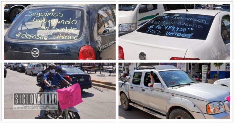 Trabajadores del Tec Huetamo se manifiestan por falta de pago