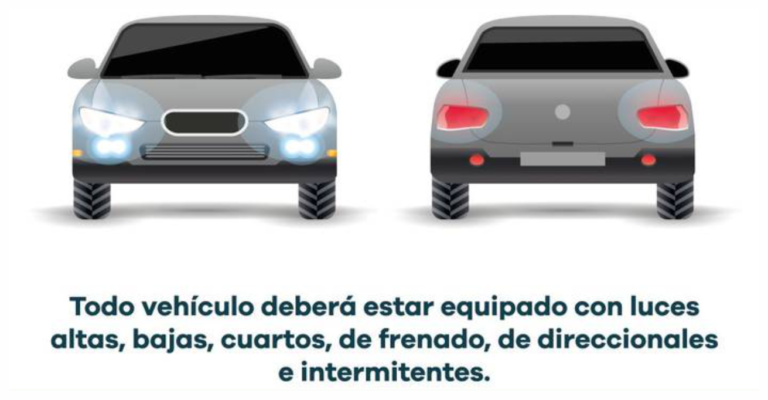 ¿Cuánto cuesta la multa por no traer luces en tu vehículo?