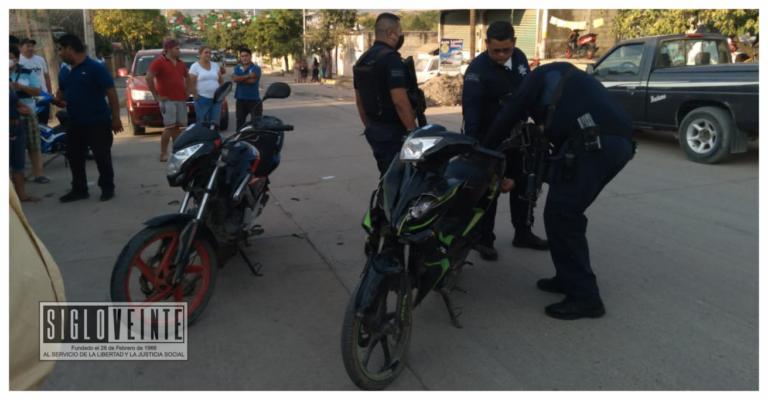 3 menores de edad resultaron lesionadas al chocar dos motos en Huetamo