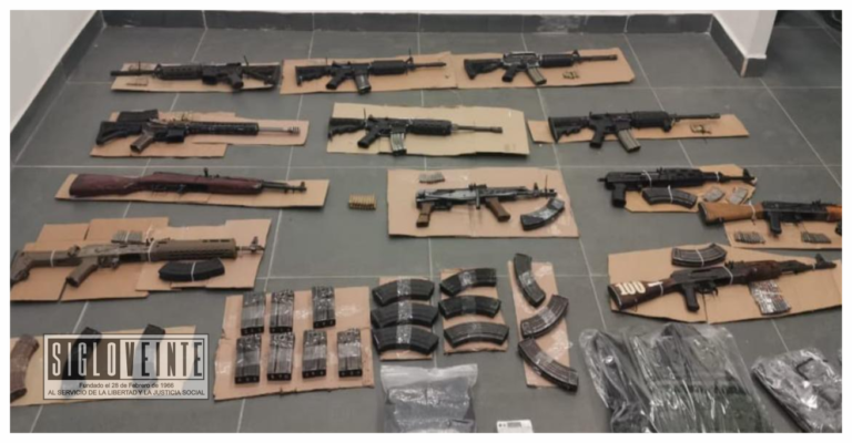 Fueron detenidas a 16 personas, 12 fusiles, 170 cartuchos útiles, droga y 30 cargadores