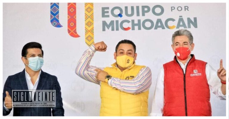 Presentan PAN, PRI y PRD “Equipo por Michoacán” de cara al proceso electoral del 2021