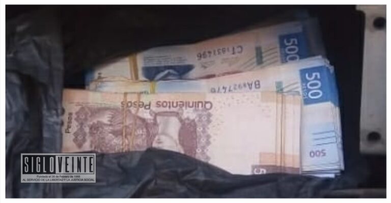 En Zitácuaro dos personas fueron detenidas con 174 mil pesos, al no acreditar su procedencia