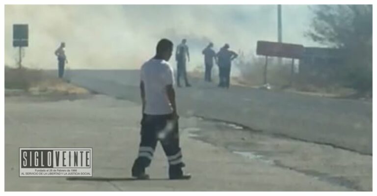 Se incendia pastizal cerca de la gasolinería El Diamante