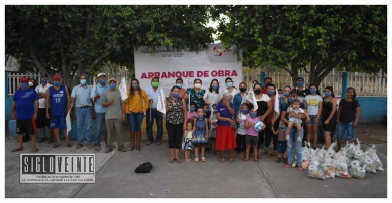 Cumple Jazmín Arroyo con los habitantes de la comunidad de Los Otates