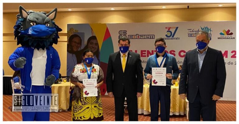 Galardona el Colegio de Bachilleres de Michoacán a su talento juvenil