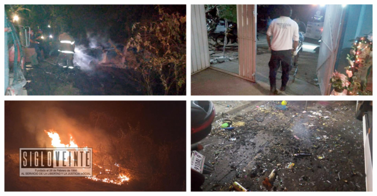 Protección Civil y Bomberos de Huetamo atendieron en esta Noche Buena varios incendios, una picadura de alacrán y un infarto