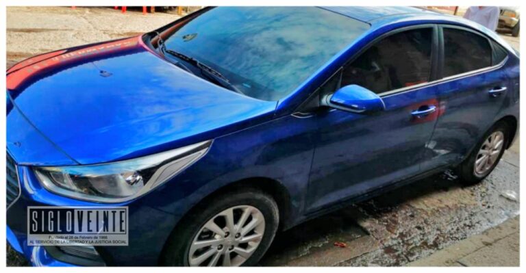 En Barrio de Dolores sujeto fue aprehendido en vehículo robado