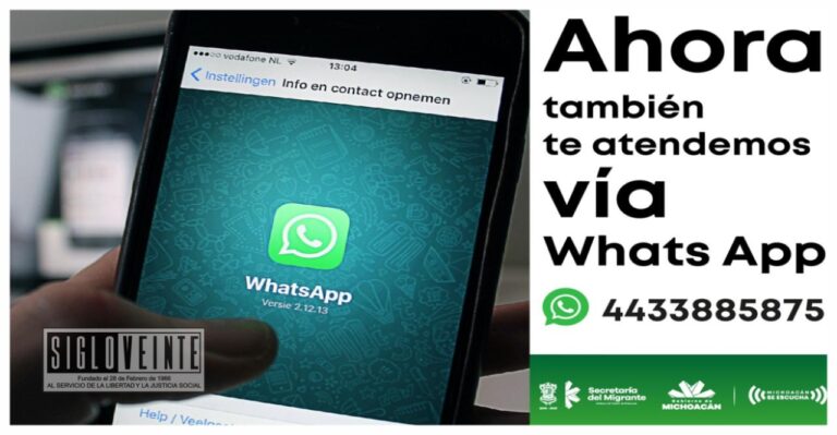 Los trámites y servicios a connacionales en Estados Unidos se pueden realizar vía WhatsApp