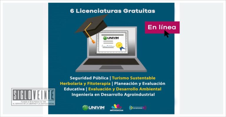 Sabes que puedes estudiar 6 licenciaturas gratuitas en la Universidad Virtual de Michoacán