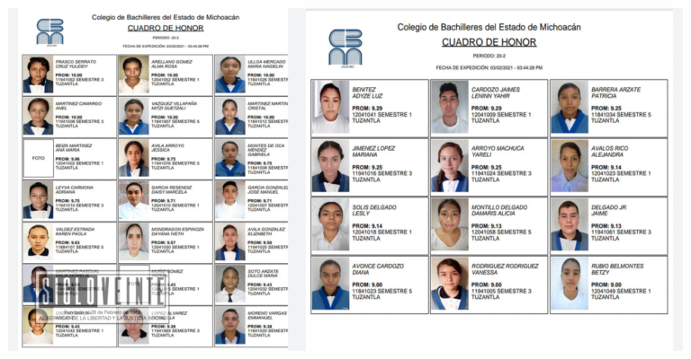 COBAEM de Tuzantla presenta a sus alumnos de excelencia