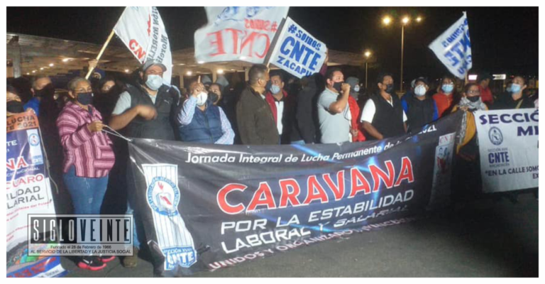 Este domingo, la CNTE realiza manifestación nocturna en el Aeropuerto de Morelia