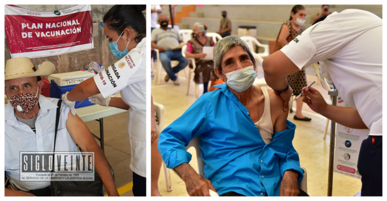 Hoy fueron aplicadas las primeras vacunas contra el COVID-19 en Carácuaro, Tzitzio, Tiquicheo y Susupuato