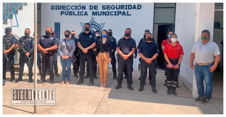 Jazmín Arroyo presentó al nuevo titular de la Dirección de Seguridad Pública de Tuzantla