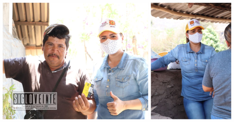 Casa por casa lleva Ely Garduño propuestas a las comunidades de Carácuaro